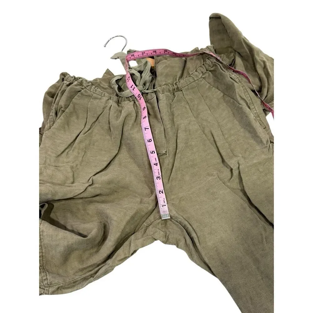 Wilfred With Linen Green Lyocell Linen Blend Jumpsuit Utility Womens 6